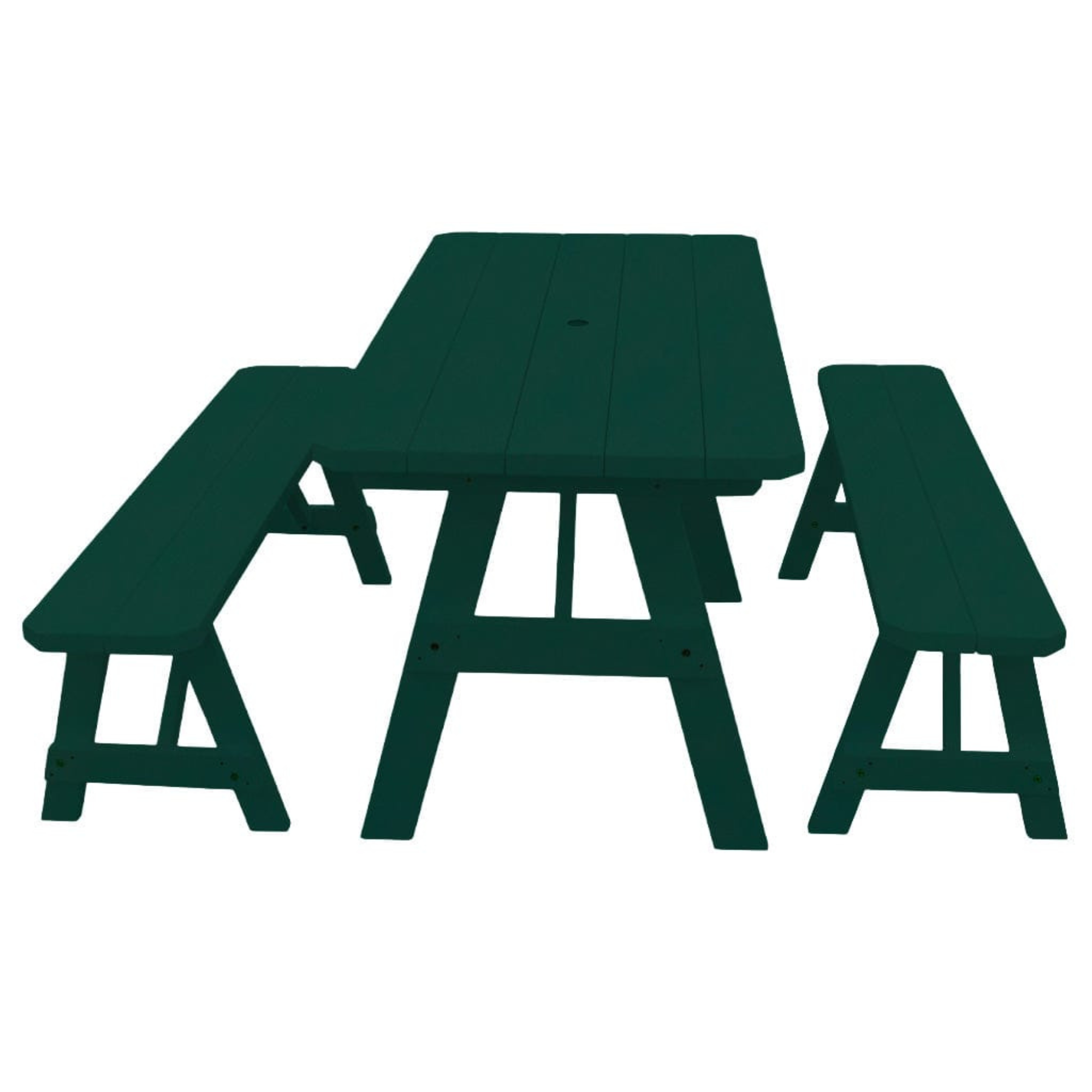 Keystone Amish Co. Pine Traditional Outdoor Dining Set with Benches