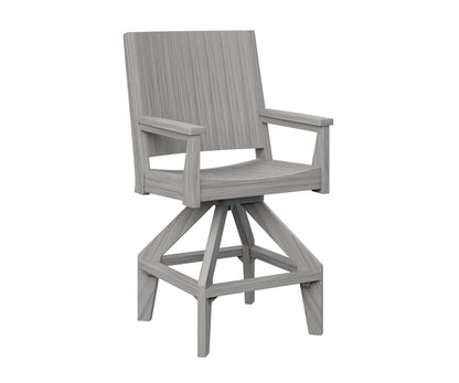 Berlin Gardens Mayhew Outdoor Poly Lumber Chat Swivel Bar Chair