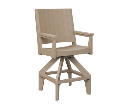 Berlin Gardens Mayhew Outdoor Poly Lumber Chat Swivel Bar Chair