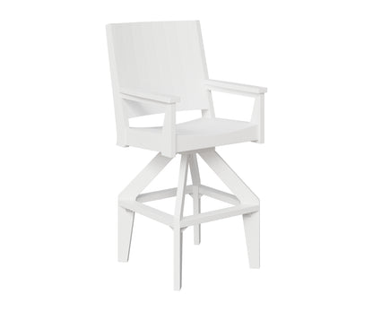 Berlin Gardens Mayhew Outdoor Poly Lumber Chat Extra Tall Swivel Chair