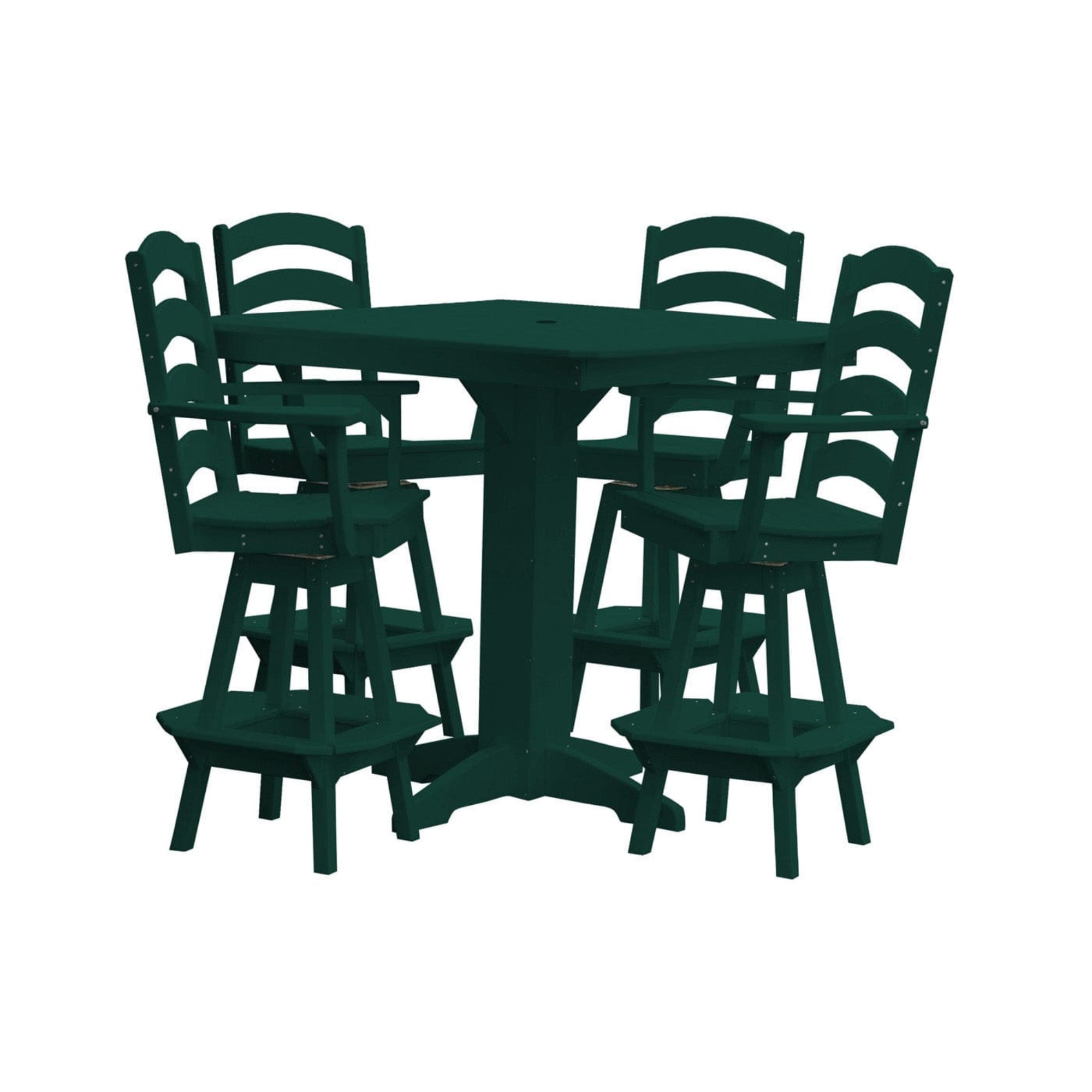Keystone Amish Co. Josie 5-Piece Poly Outdoor Bar Dining Set