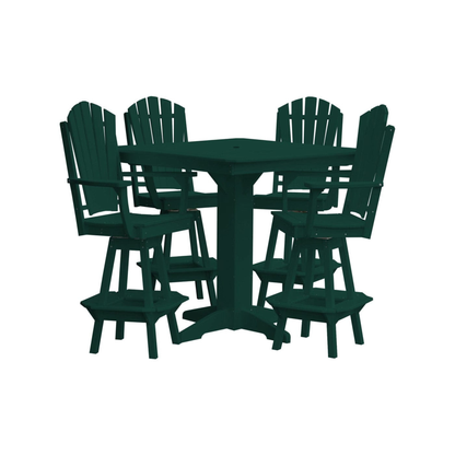 Keystone Amish Co. Sunburst 5-Piece Poly Bar-Height Dining Set