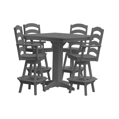 Keystone Amish Co. Josie 5-Piece Poly Outdoor Bar Dining Set