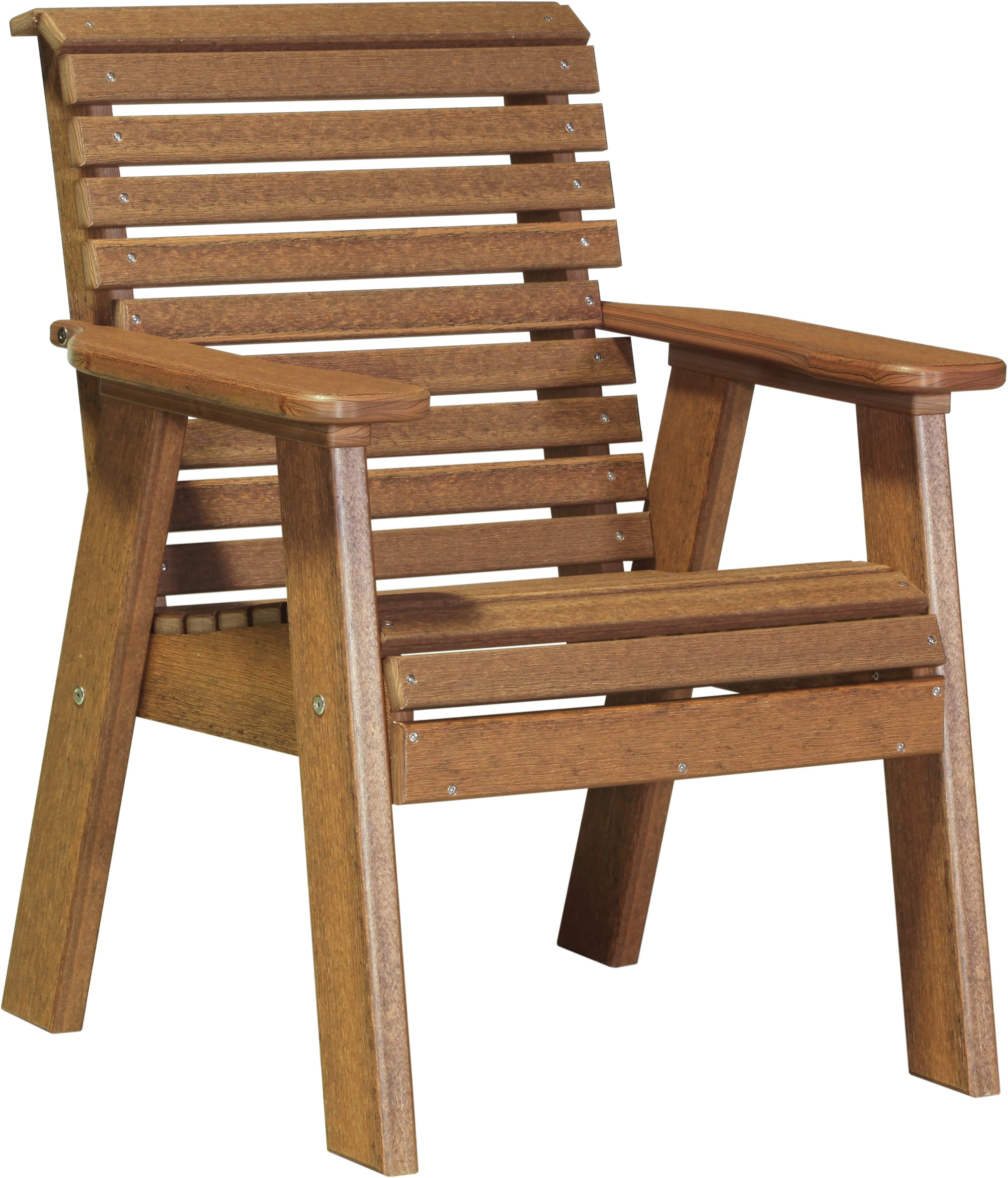 LuxCraft Poly Composite Rollback Outdoor Arm Chair