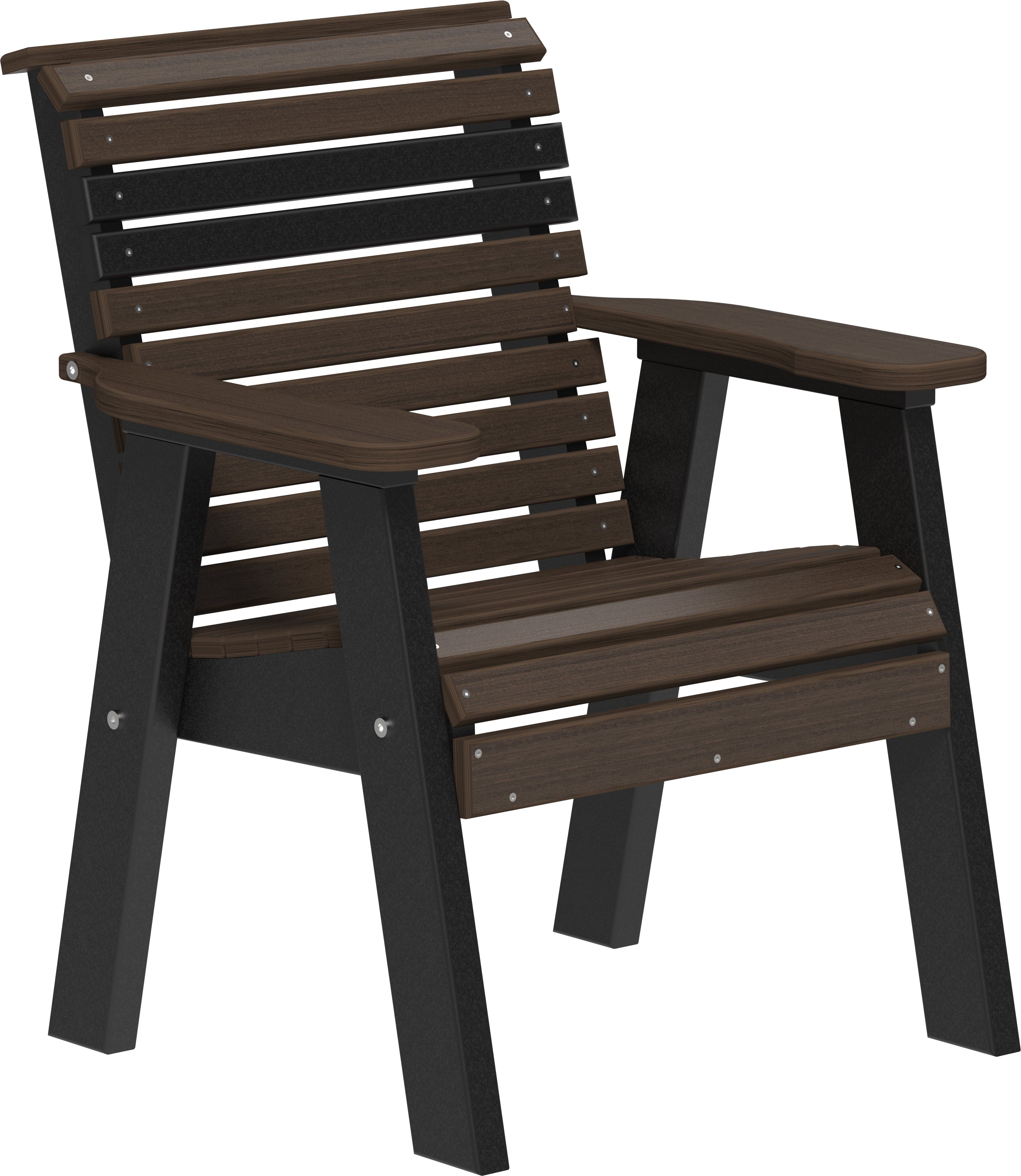 LuxCraft Poly Composite Rollback Outdoor Arm Chair