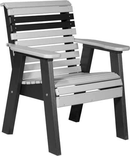 LuxCraft Poly Composite Rollback Outdoor Arm Chair