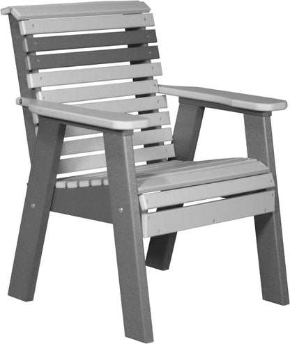 LuxCraft Poly Composite Rollback Outdoor Arm Chair
