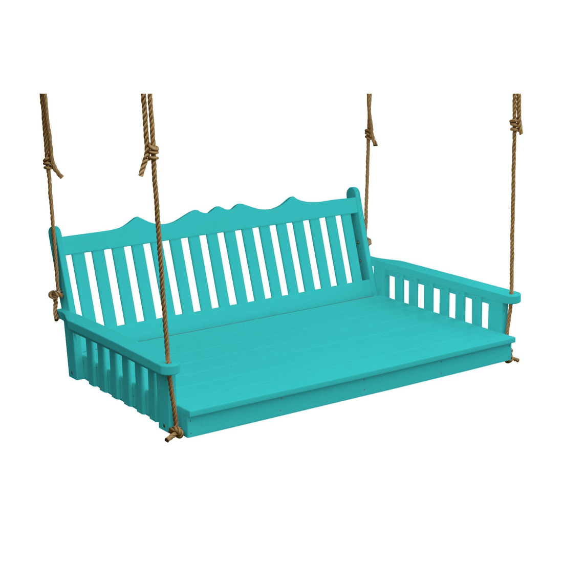 Keystone Amish Co. Twin York Recycled Plastic Swing Bed, Aruba