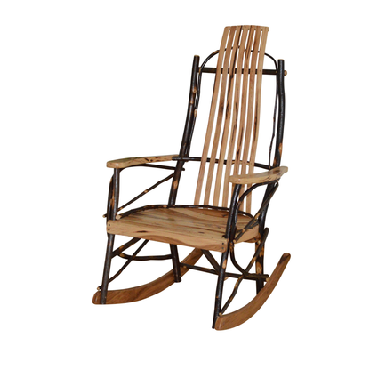 Keystone Amish Co. Hickory Rustic Wooden Rocking Chair