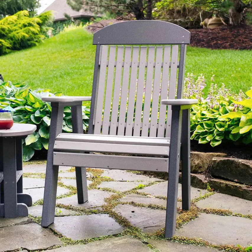 Arm chair in Dove Gray and Slate