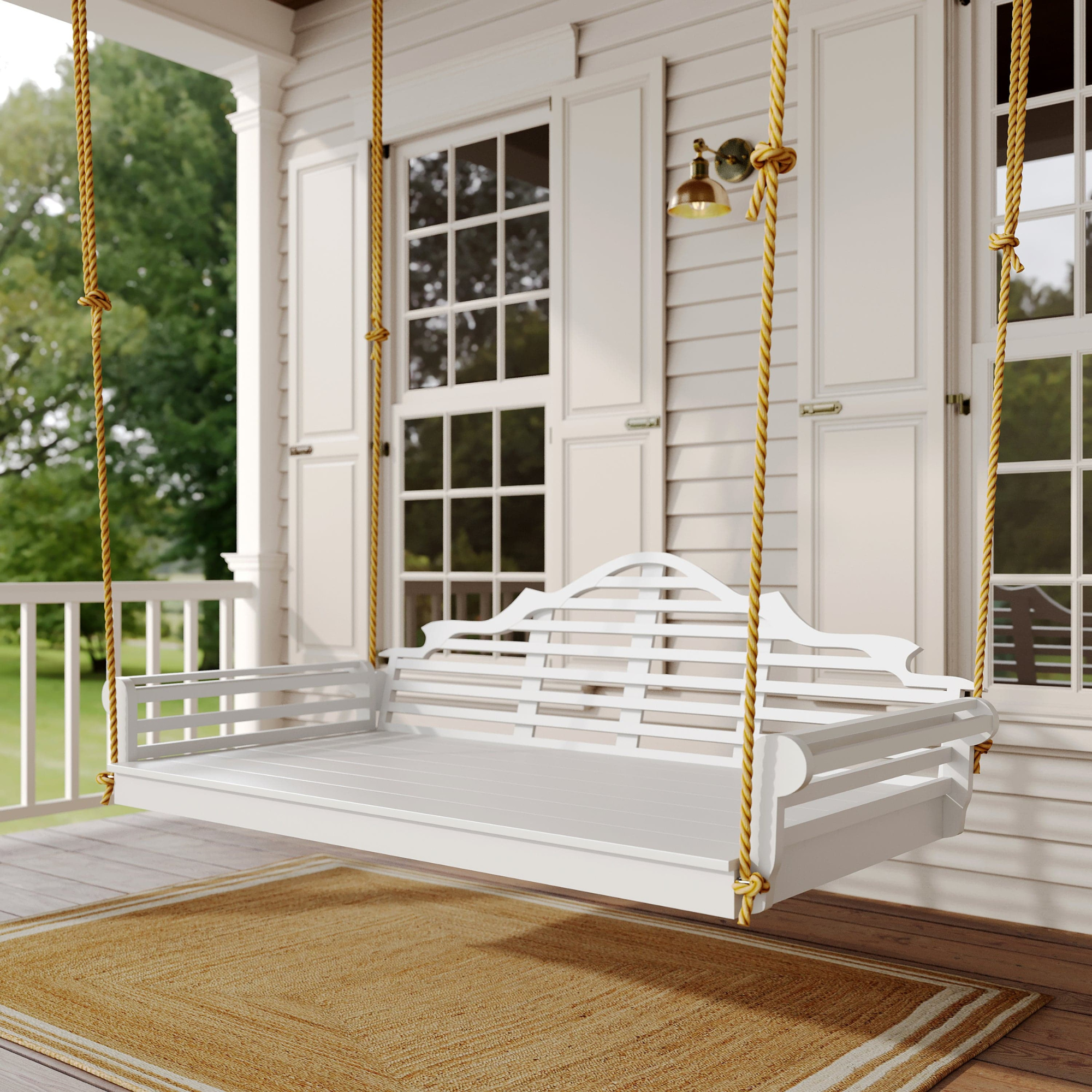 Keystone Amish Co. 4 Foot Milan Recycled Plastic Swing Bed