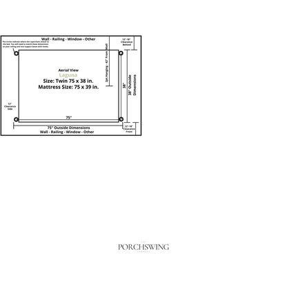 Keystone Amish Co. Laguna Red Cedar Pergola Swing Bed Set