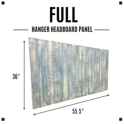 Keystone Amish Co. Distressed Blue Solid Wood Headboard