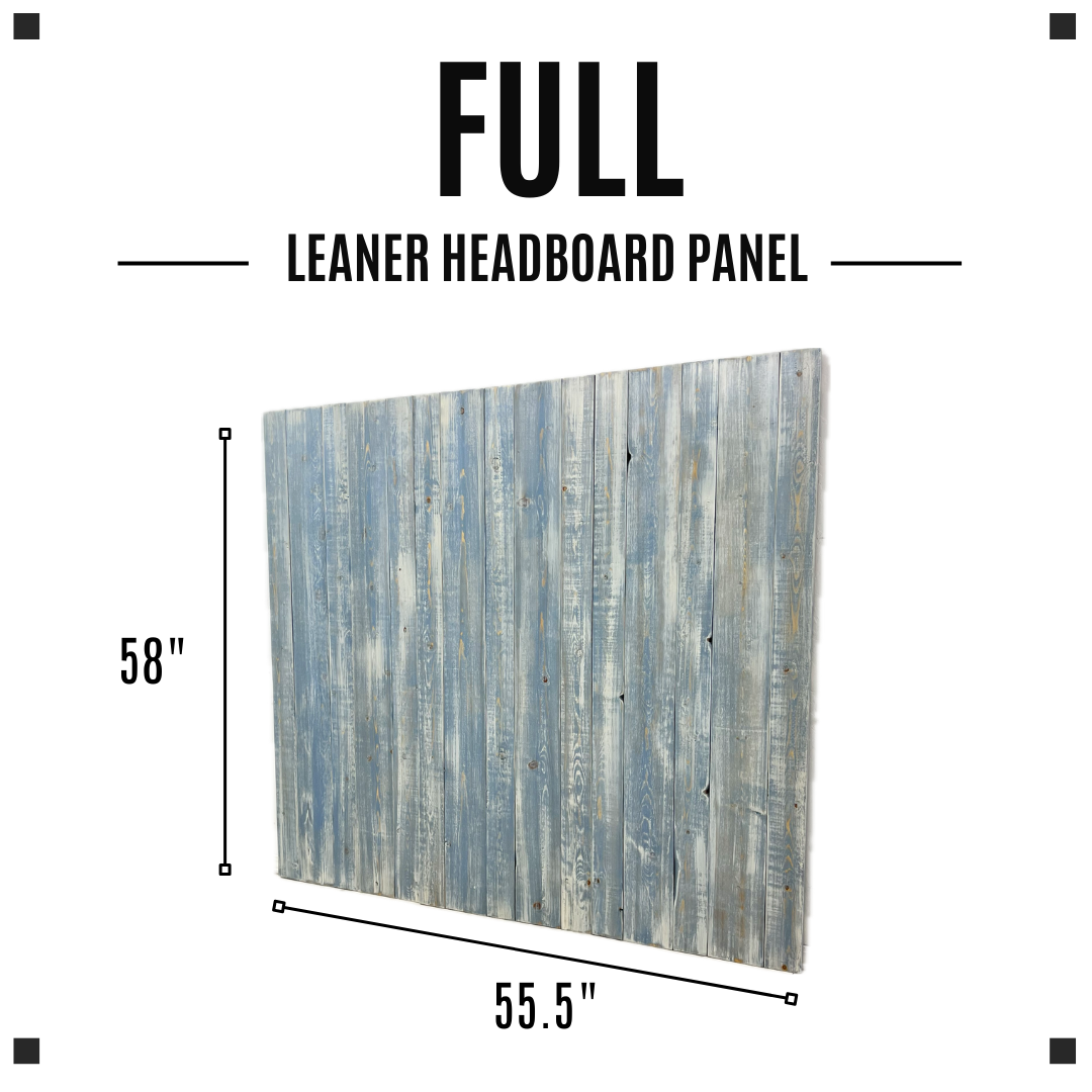 Keystone Amish Co. Distressed Blue Solid Wood Headboard
