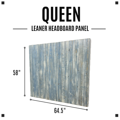 Keystone Amish Co. Distressed Blue Solid Wood Headboard