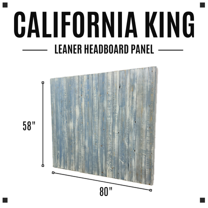 Keystone Amish Co. Distressed Blue Solid Wood Headboard