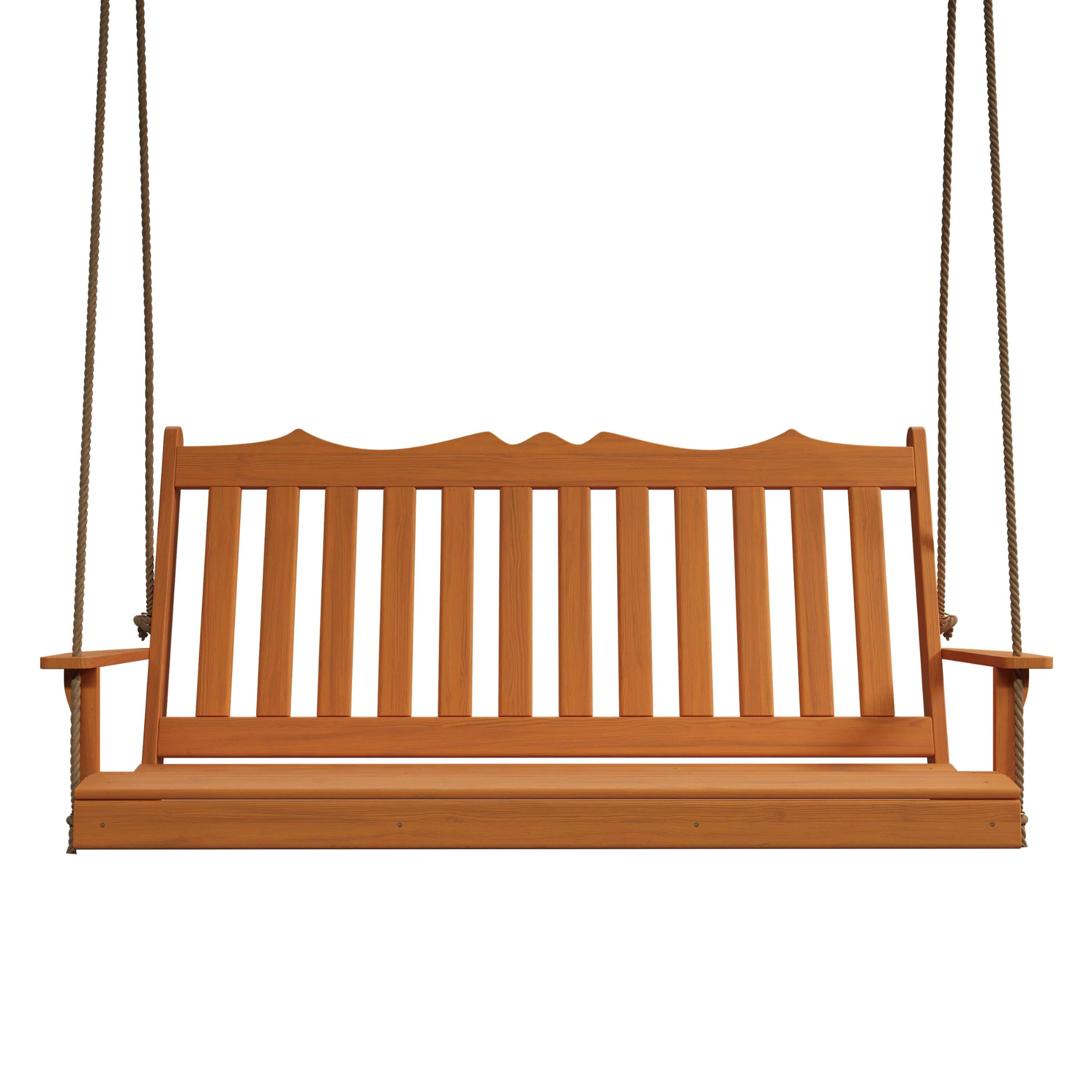 Keystone Amish Co. 4 Foot York Red Cedar Porch Swing, Natural Stain