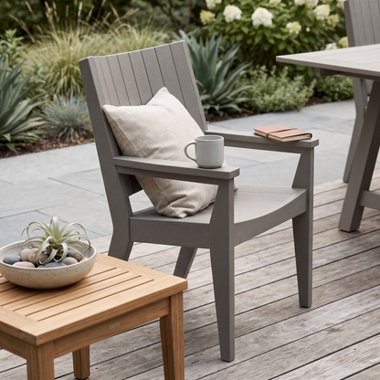 Berlin Gardens Mayhew Outdoor Poly Lumber Chat Dining Chair
