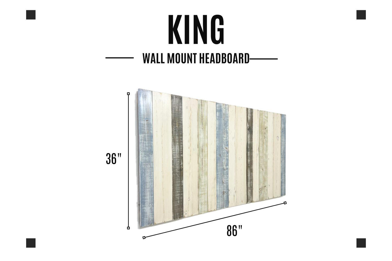 Keystone Amish Co. Farmhouse Solid Wood Headboard