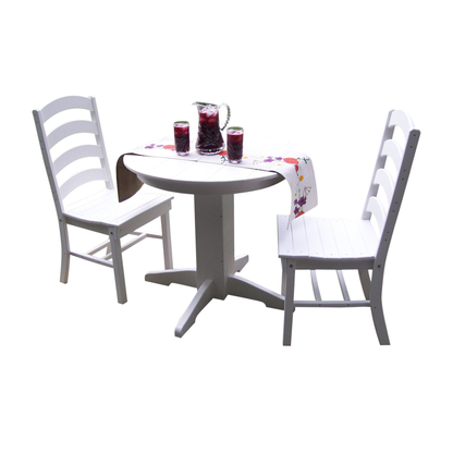 Keystone Amish Co. Josie 3-Piece Poly Outdoor Dining Set with Round Table