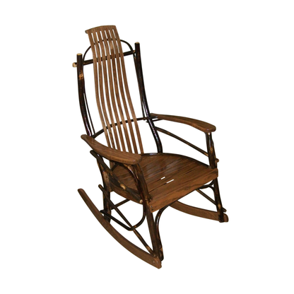 Keystone Amish Co. Hickory Rustic Wooden Rocking Chair