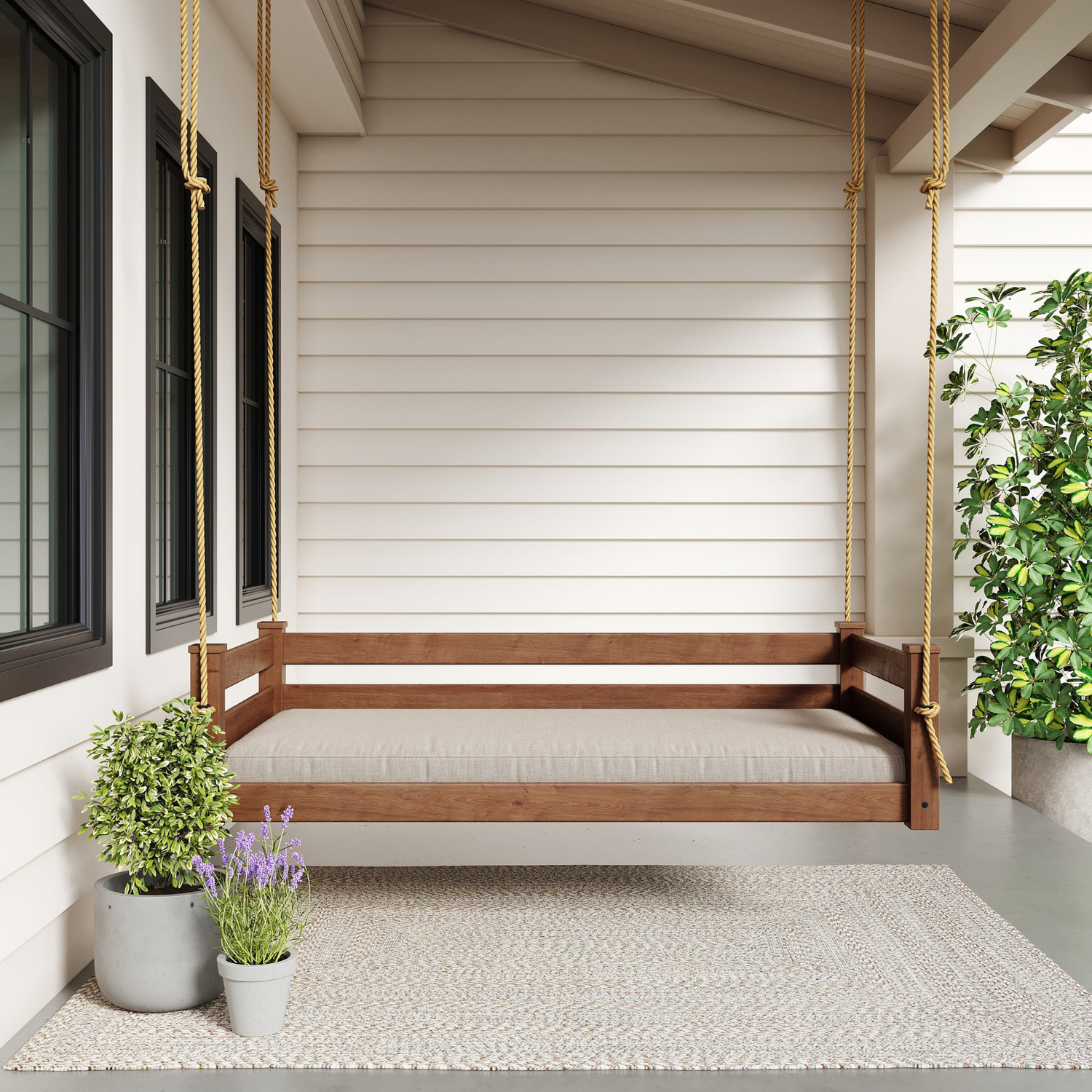 Keystone Amish Co. Hampton Twin Size Wood Daybed Swing