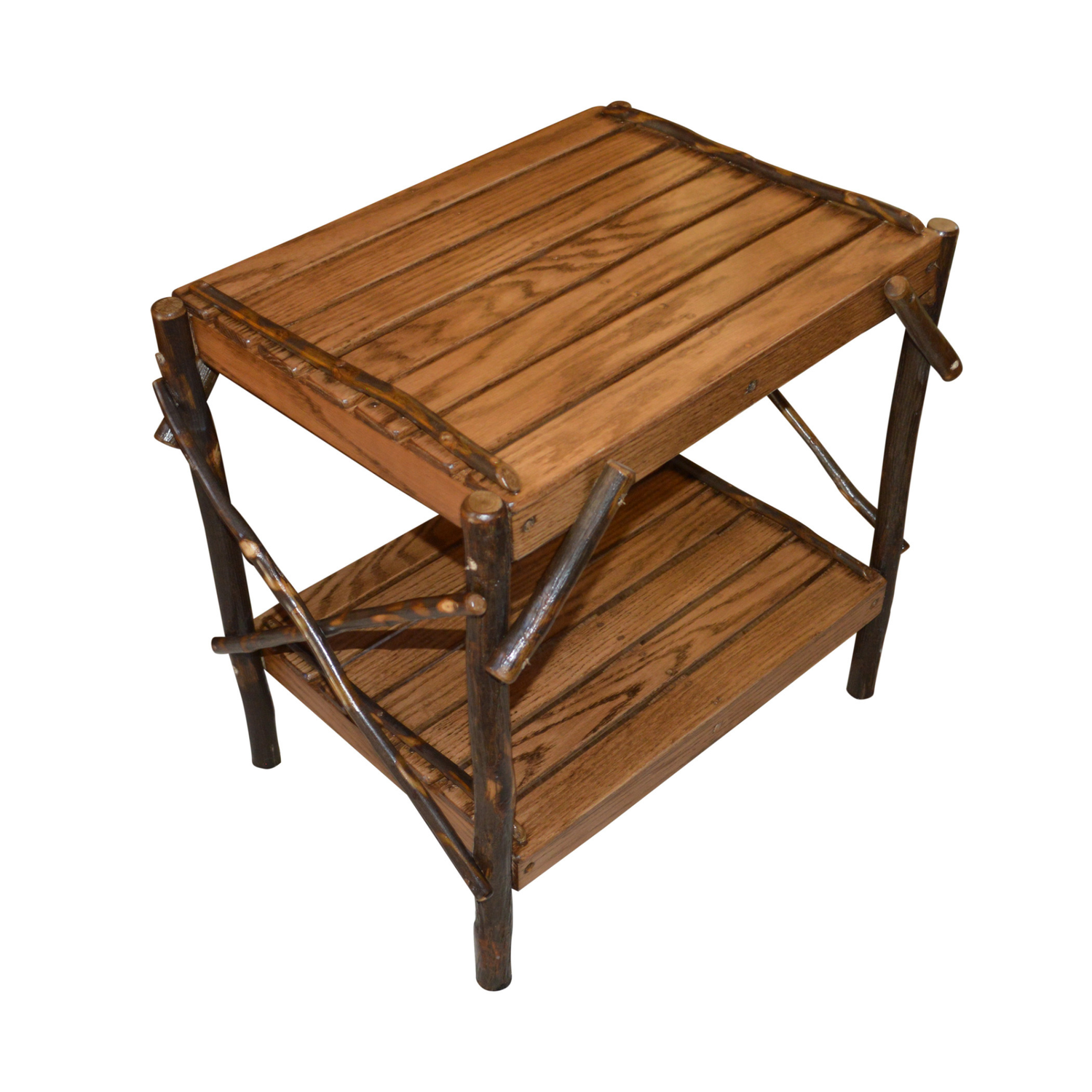 Keystone Amish Co. Rustic Hickory End Table
