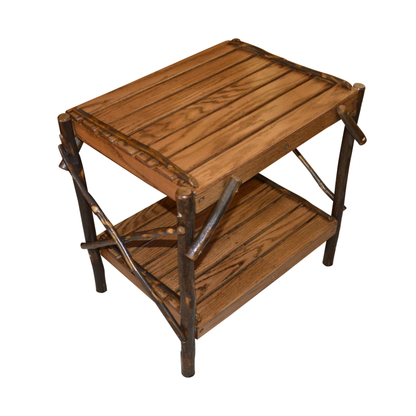 Keystone Amish Co. Rustic Hickory End Table