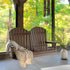 4 Foot Adirondack Poly Composite Swing in Chestnut Brown