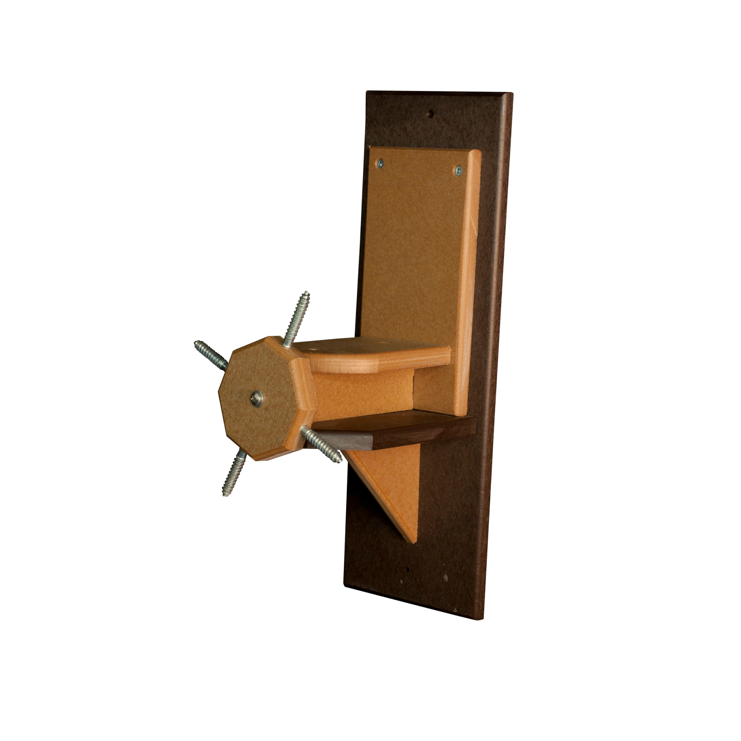 Stratton Field Poly Lumber Post-Mount Squirrel Corn Feeder