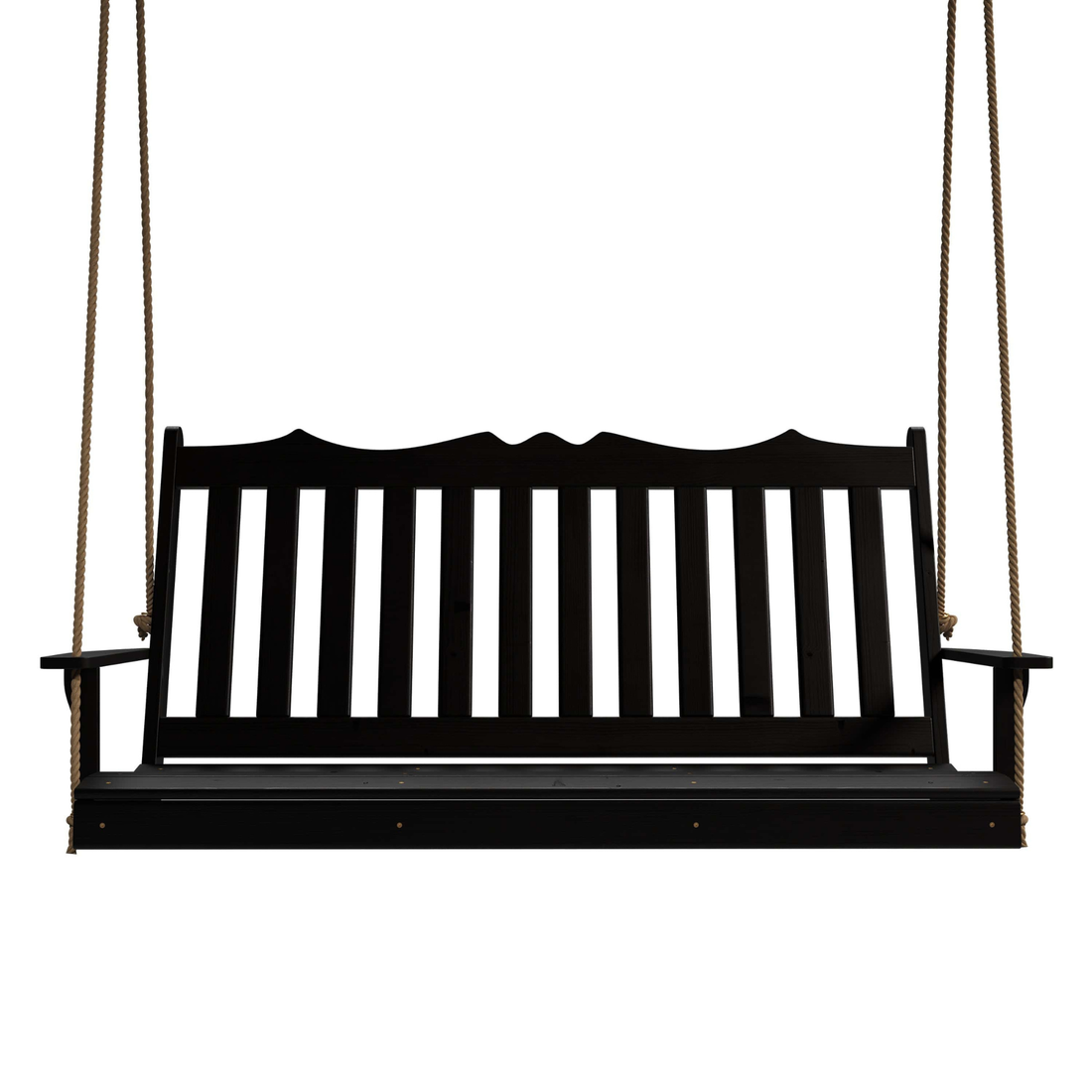 Keystone Amish Co. 6 Foot York Porch Swing, Black