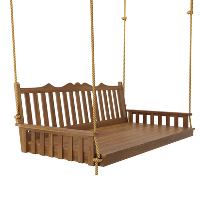 Keystone Amish Co. 4 Foot York Red Cedar Swing Bed, Mushroom Stain