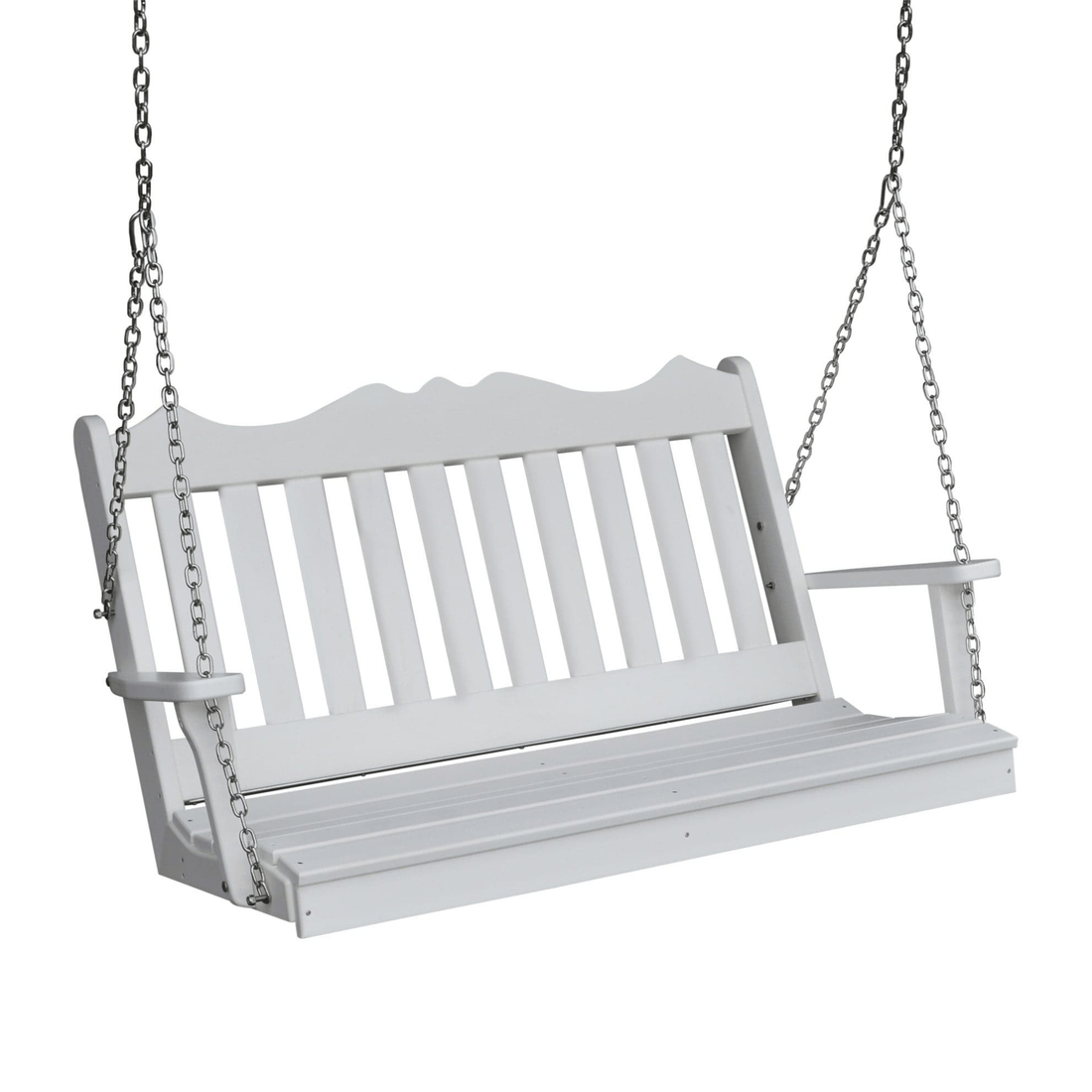 Keystone Amish Co. 5 Foot York Composite Porch Swing, Bright White