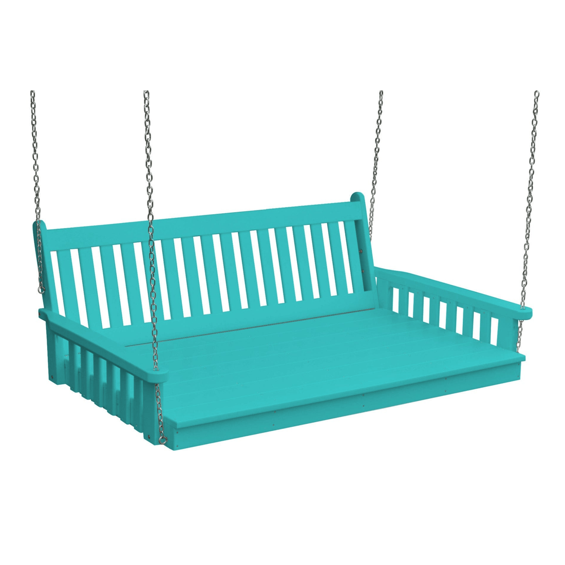 Keystone Amish Co. Twin Franklin Recycled Plastic Swing Bed, Aruba