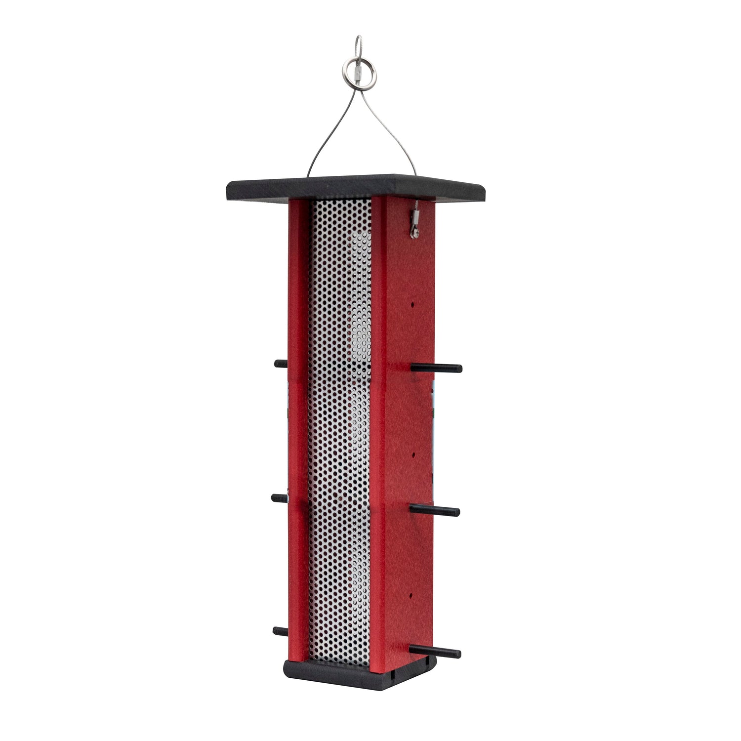 Stratton Field Poly Lumber Hanging Finch Feeder with Plexiglass Tube