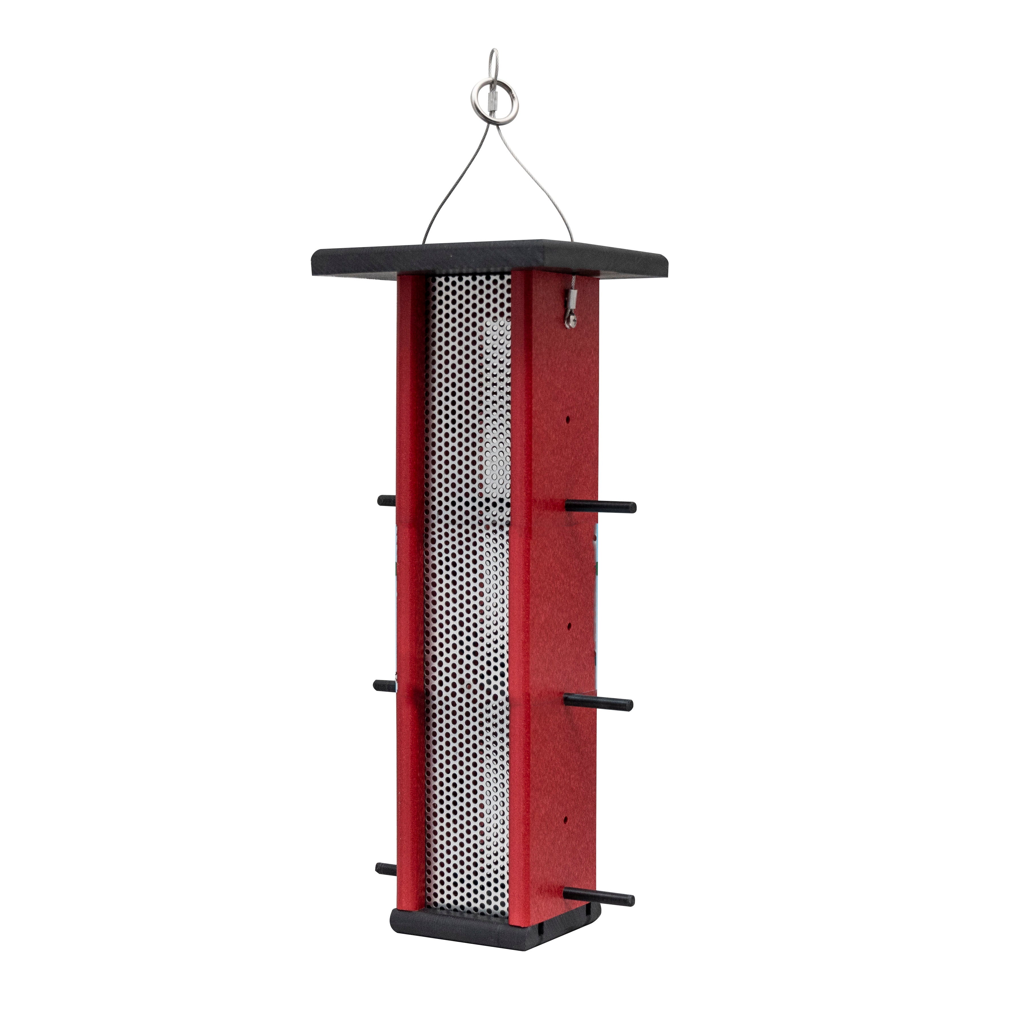 Stratton Field Poly Lumber Hanging Finch Feeder with Plexiglass Tube
