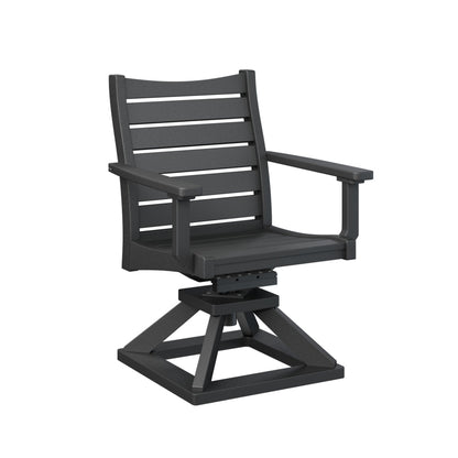 Berlin Gardens Bristol Swivel Rocker Poly Lumber Dining Chair