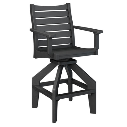 Berlin Gardens Bristol Outdoor Poly Lumber Swivel Bar Chair
