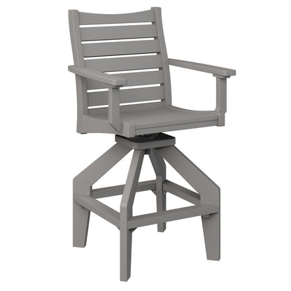 Berlin Gardens Bristol Outdoor Poly Lumber Swivel Bar Chair