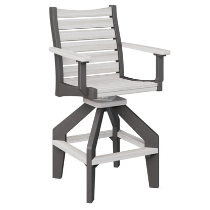 Berlin Gardens Bristol Outdoor Poly Lumber Swivel Bar Chair
