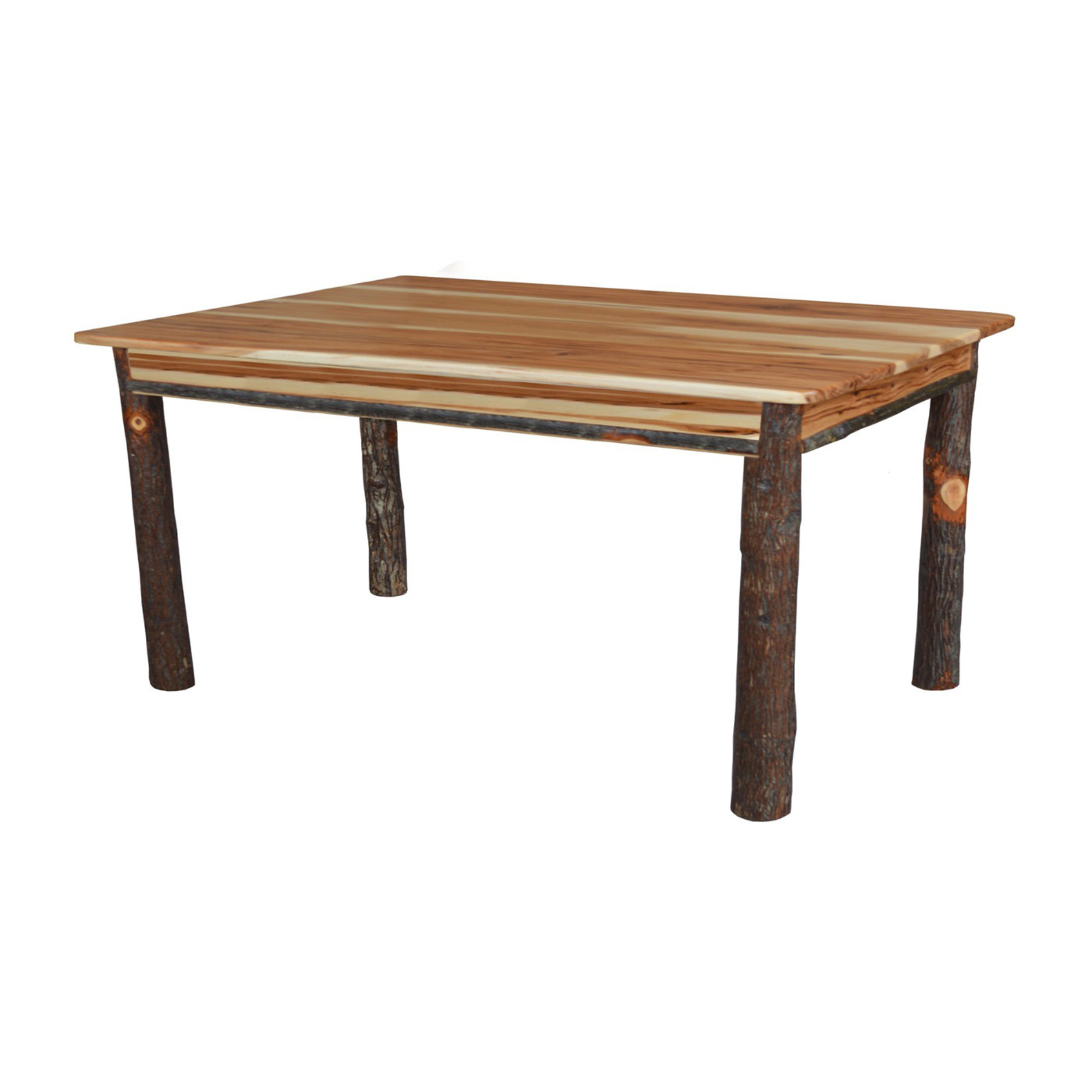 Keystone Amish Co. Hickory Rustic Wood Dining Table