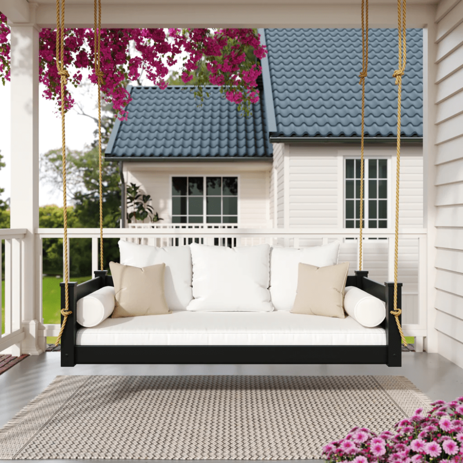 Keystone Amish Co. Hampton Twin Size Wood Daybed Swing