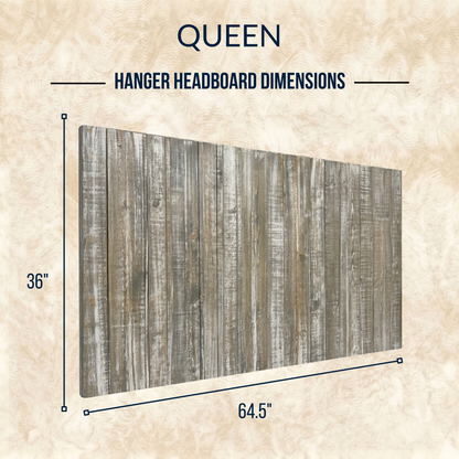 Keystone Amish Co. Graywash Solid Wood Headboard