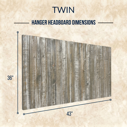 Keystone Amish Co. Graywash Solid Wood Headboard