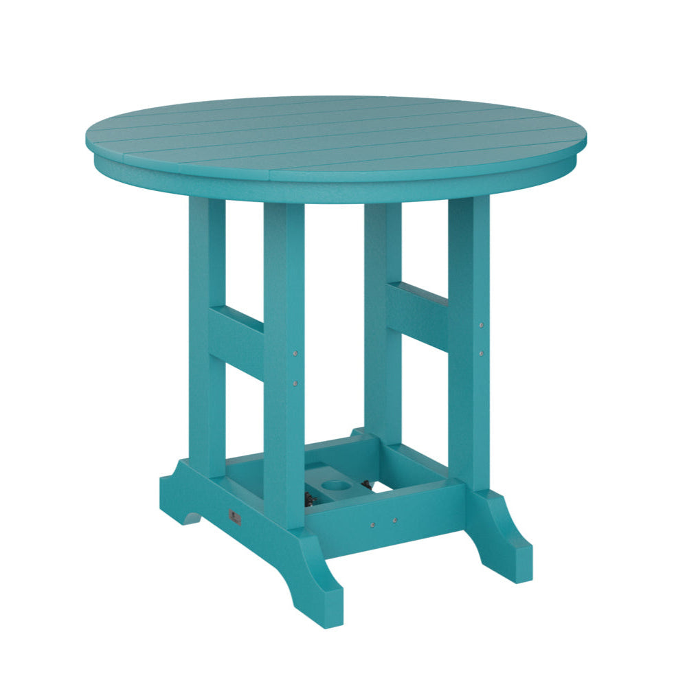 Berlin Gardens Garden Classic Outdoor Poly Lumber Round Bar Table