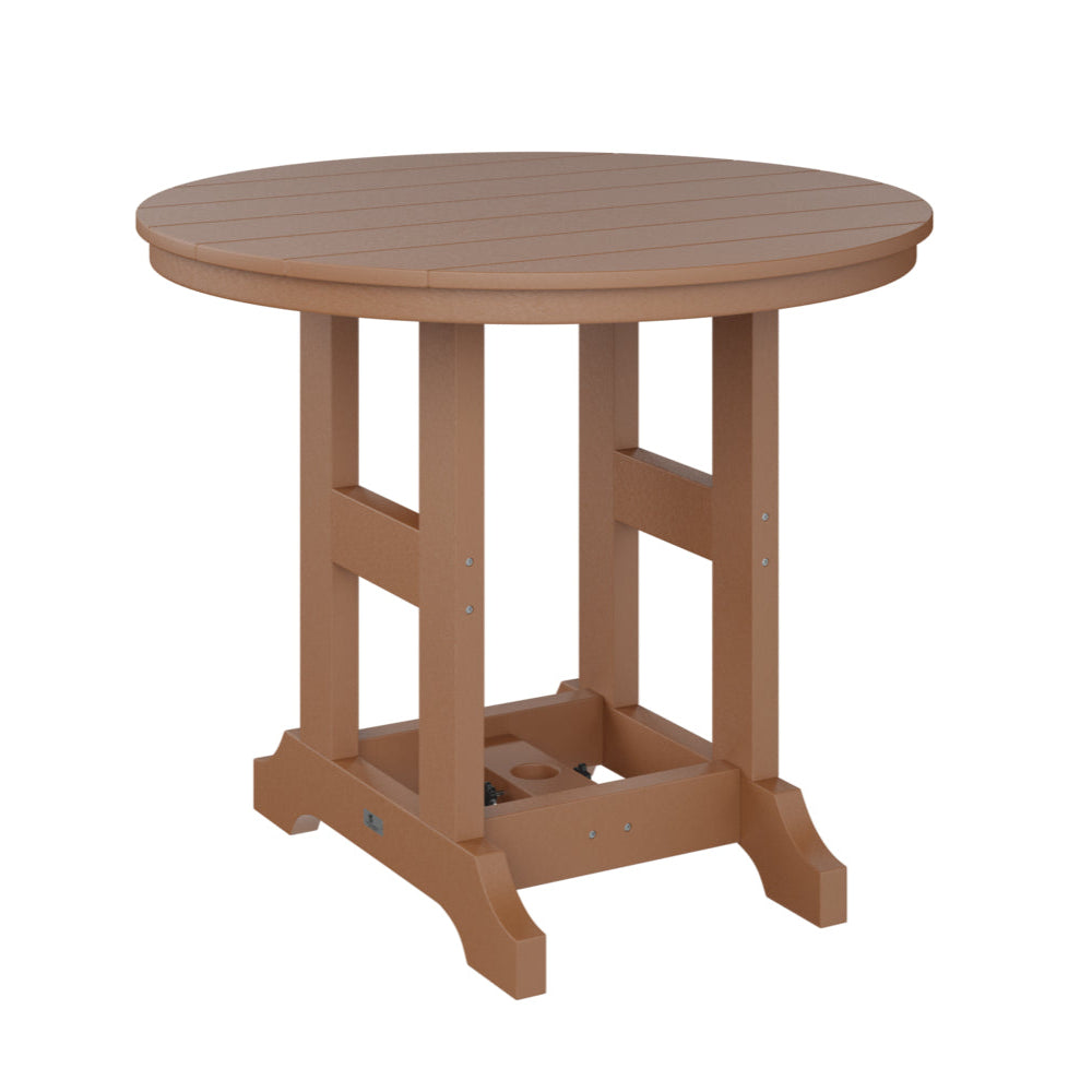 Berlin Gardens Garden Classic Outdoor Poly Lumber Round Bar Table