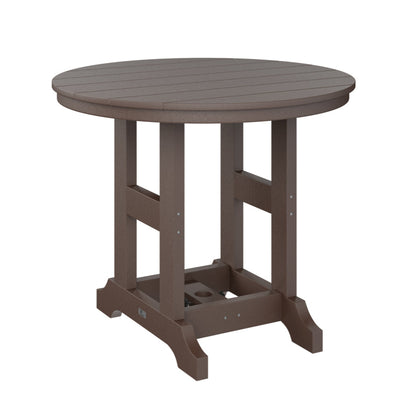 Berlin Gardens Garden Classic Outdoor Poly Lumber Round Bar Table