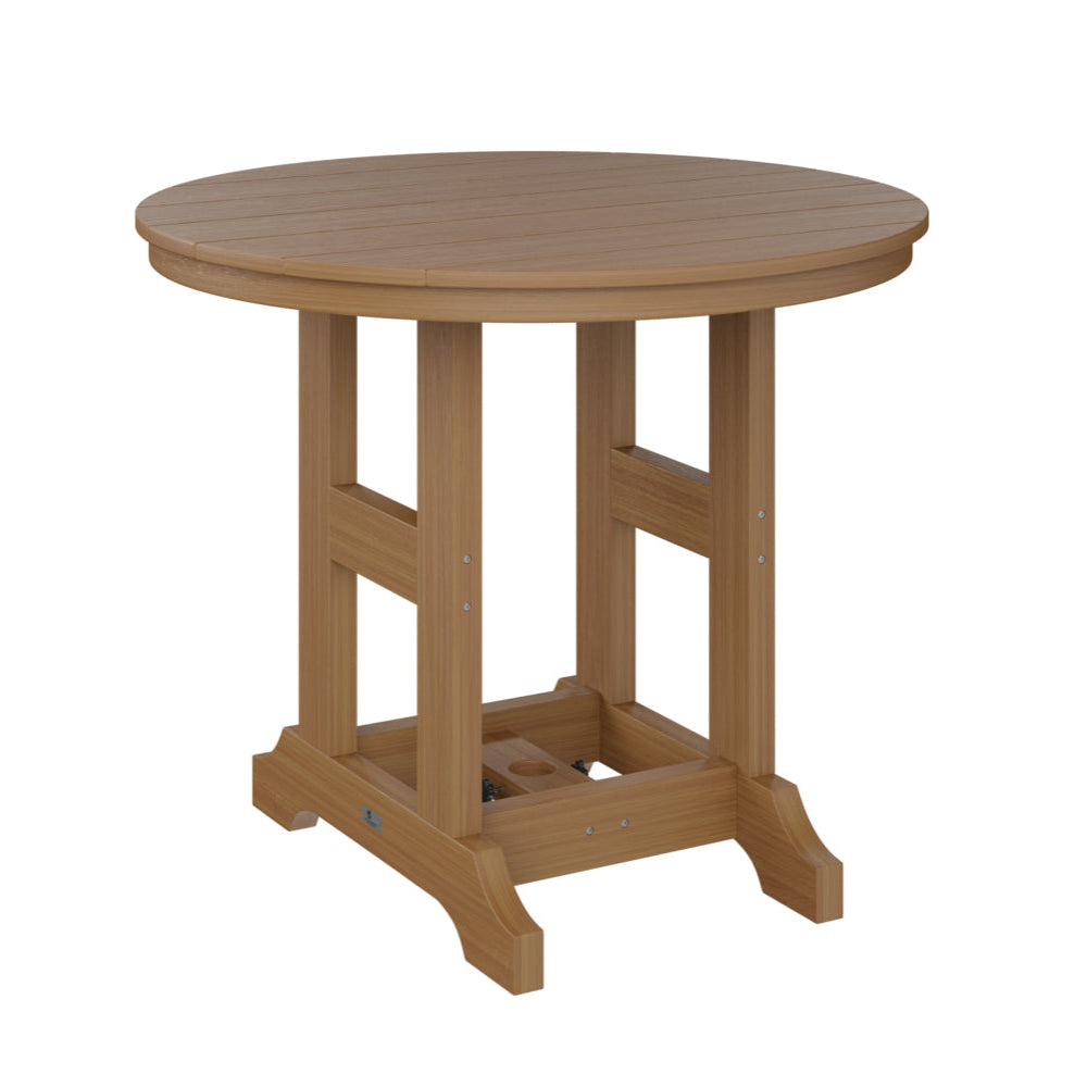 Berlin Gardens Garden Classic Outdoor Poly Lumber Round Bar Table