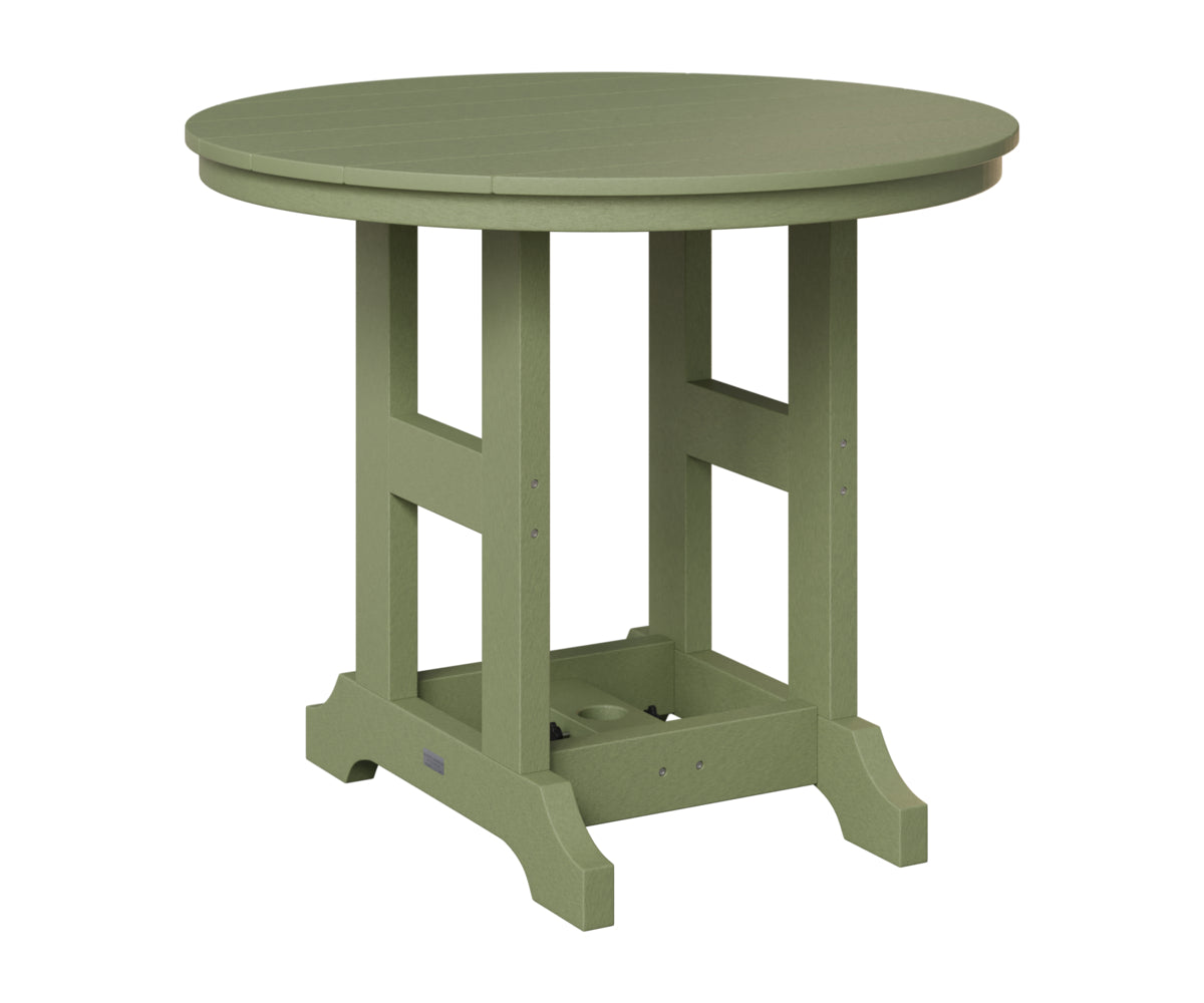 Berlin Gardens Garden Classic Outdoor Poly Lumber Round Counter Height Dining Table