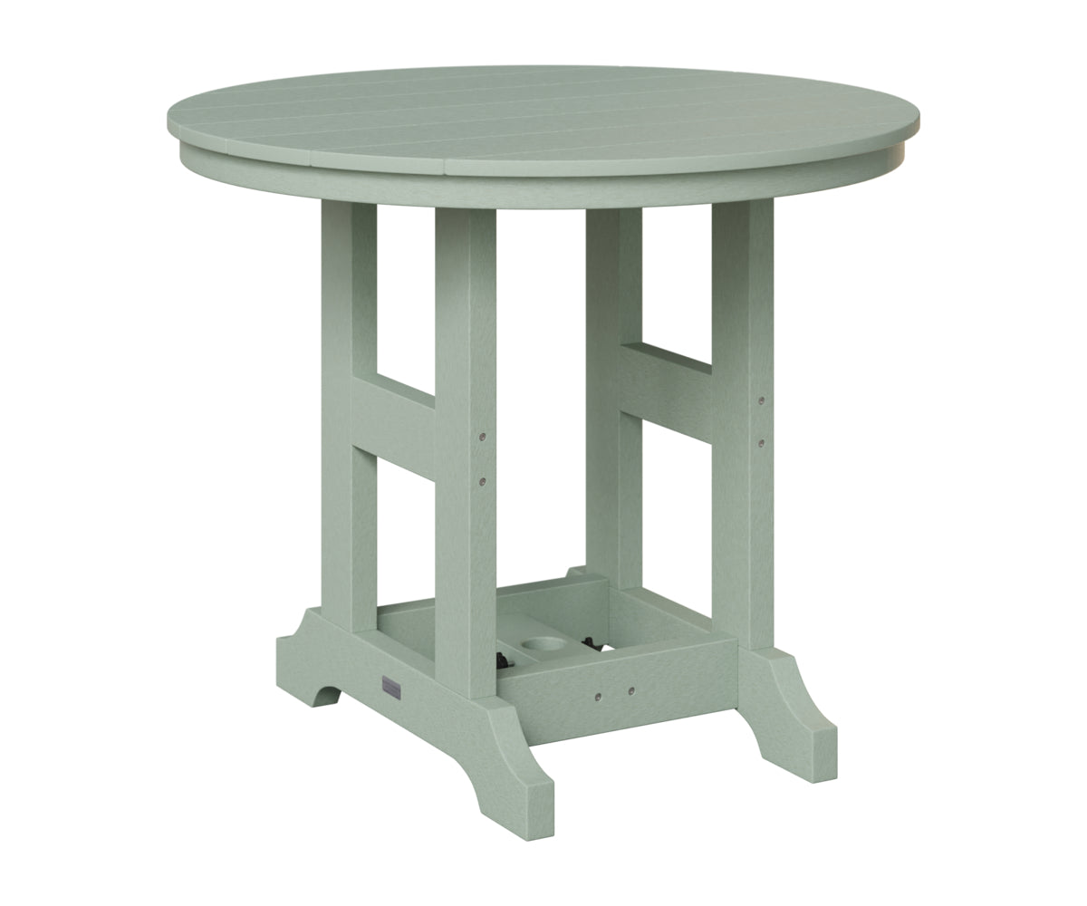 Berlin Gardens Garden Classic Outdoor Poly Lumber Round Counter Height Dining Table